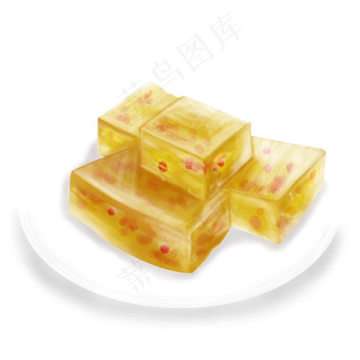 重阳节老人节重阳糕点手绘插画p