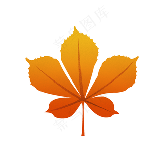 立秋掉落树叶矢量元素