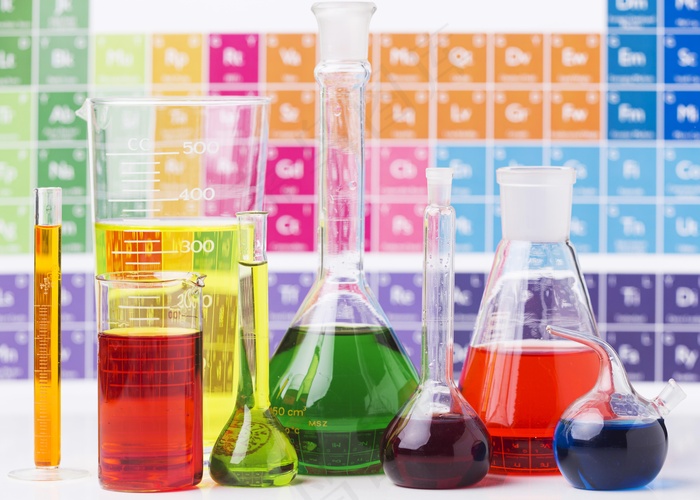 具有化学品分类的前视科学元素