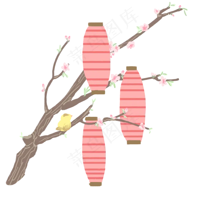中元节古风灯笼(2000X2000(DPI:300))psd模版下载