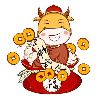 2021年春节牛年福袋喜庆新春