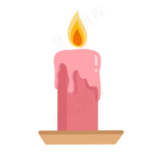 教师节粉色蜡烛