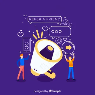 用扩音器介绍朋友的概念