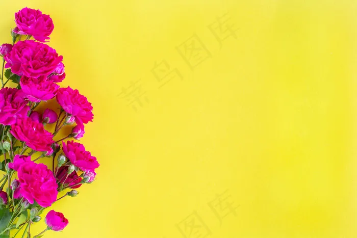 卡夫礼品盒，带美丽的红丝带和玫瑰，情人节概念，周年纪念日，母亲节和生日祝福，版权空间，顶视图。