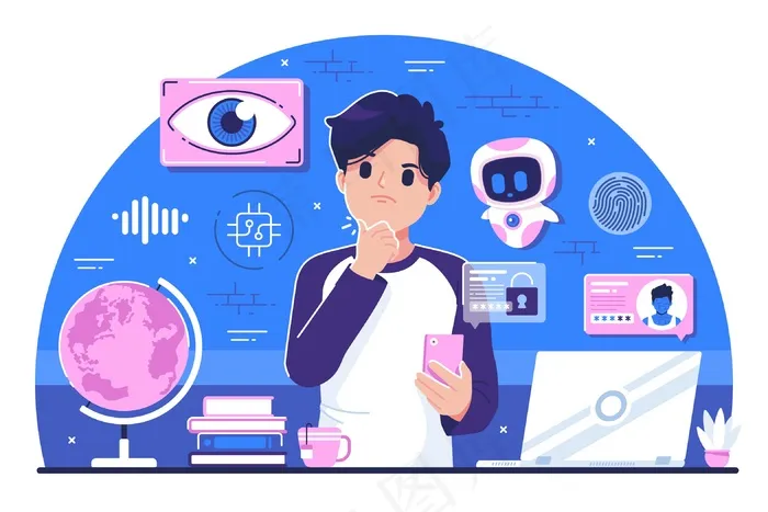 间谍概念插图背景eps,ai矢量模版下载