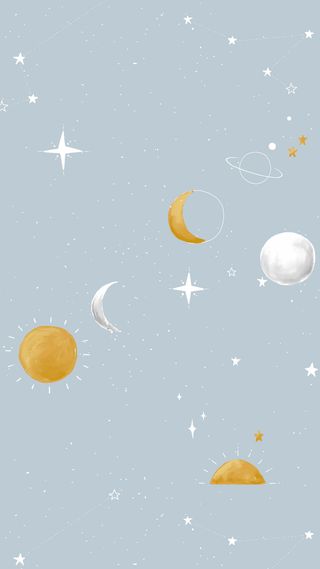 Galaxy iphone 壁纸，手机背景，可爱的空间矢量图