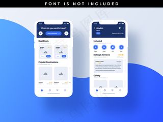 旅游手机app移动应用模板