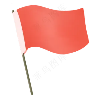 国庆节国庆小红旗卡通