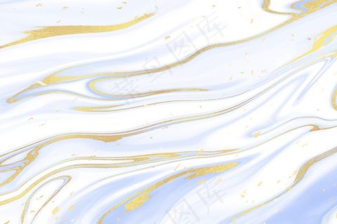 金色光泽纹理的液体大理石背景