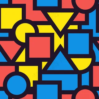 无缝背景图案几何图形。举例说明。