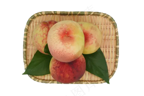 一篮水果桃子