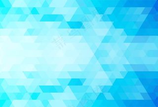 抽象的蓝色三角形形状背景