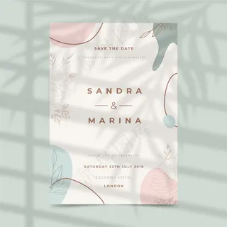 婚礼请柬模板设计