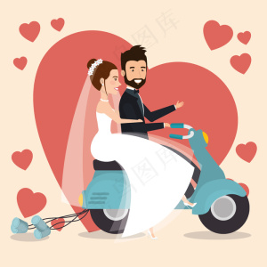 《摩托阿凡达》中的新婚夫妇