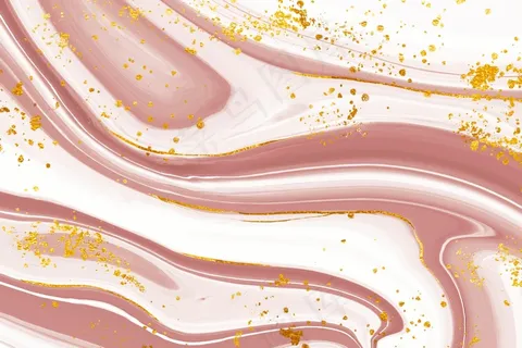 液体大理石背景金飞溅