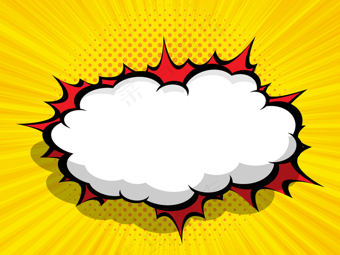 漫画背景与空白繁荣讲话泡沫