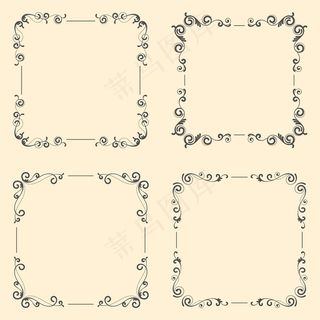 装饰性复古镜框套装