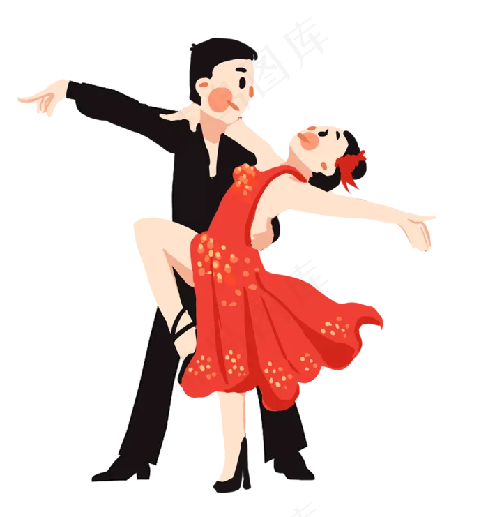 男女拉丁舞(1022X1082(DPI:300))psd模版下载