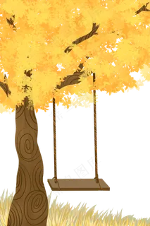 秋天秋季树木