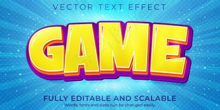 卡通游戏文字效果可编辑漫画和搞笑文字风格