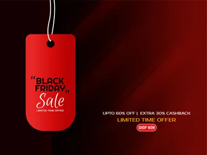 抽象黑色星期五销售标签设计背景向量