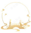七夕牛郎织女边框