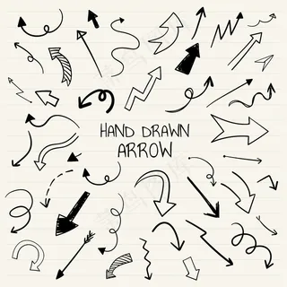 手绘箭头插图集