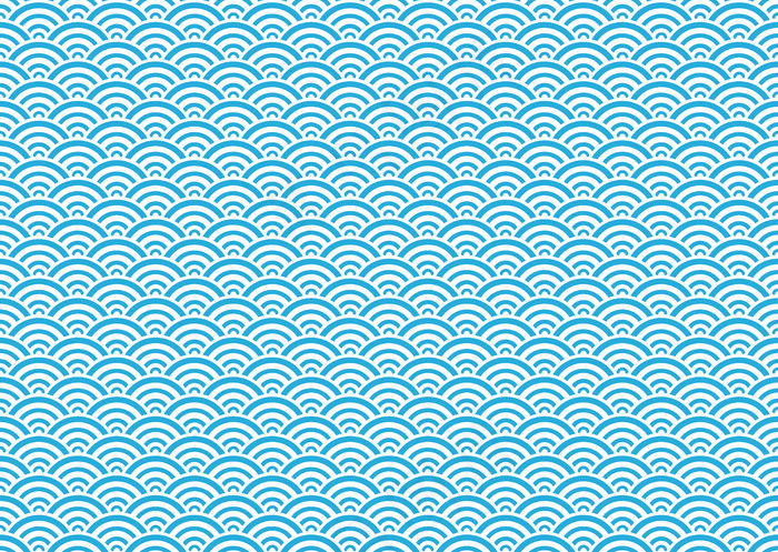 日本无缝矢量复古波浪图案eps,ai矢量模版下载