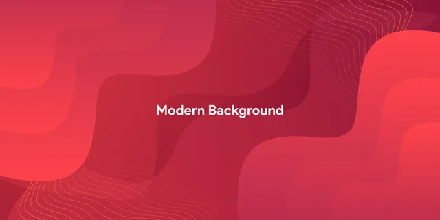 抽象现代多彩渐变红色曲线背景