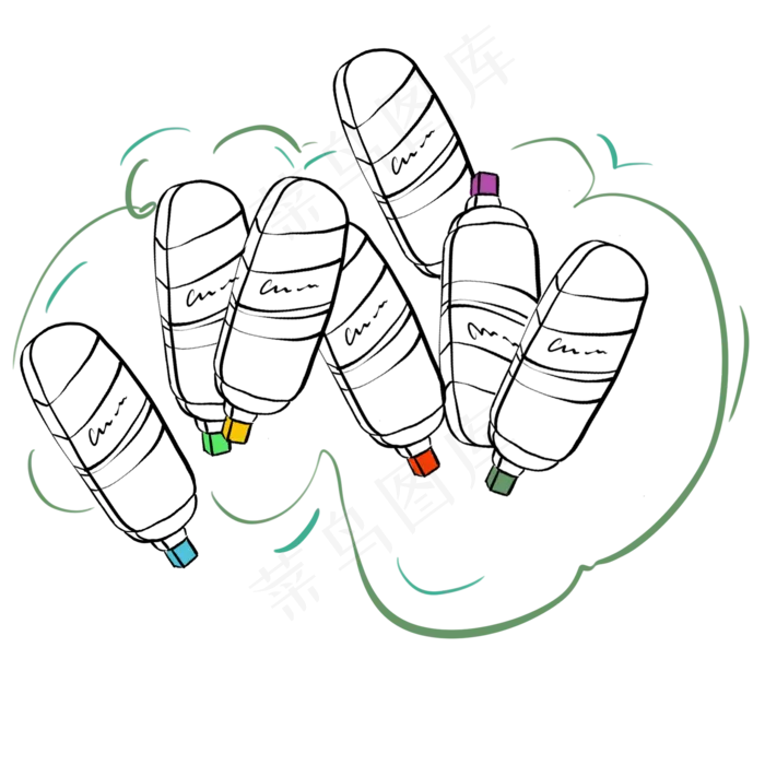 绘画工具画笔(2000X2000(DPI:300))psd模版下载