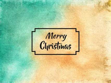圣诞快乐水彩背景