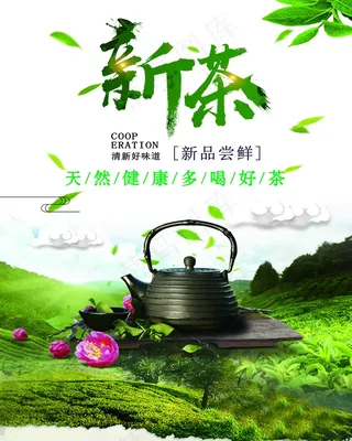 新茶上市宣传海报