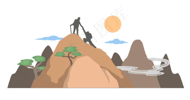 重阳节登高爬山