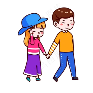 情人节男生女生约会