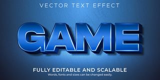 金属游戏文字效果可编辑闪亮优雅风格