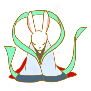 行礼的玉兔