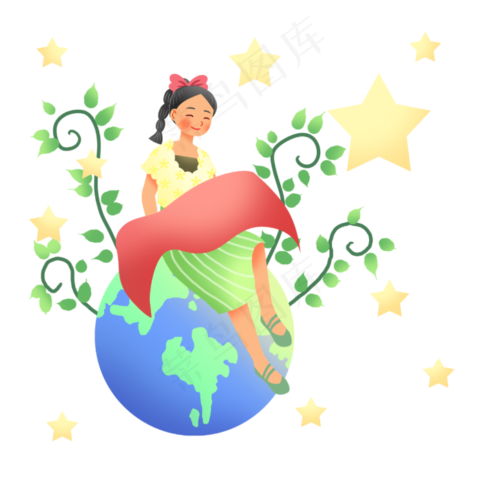 国庆节节日国旗