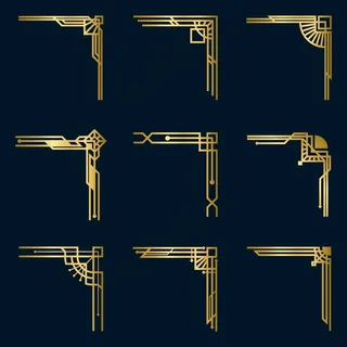 各种复古金角套装