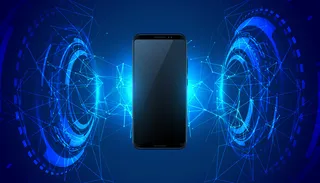 移动未来技术概念背景