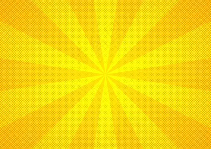 抽象橙色漫画风格半色调变焦