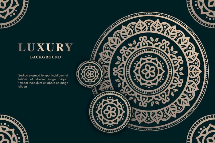 豪华曼荼罗背景