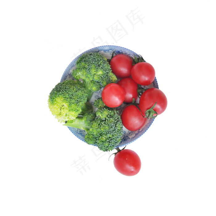 西蓝花和圣女果