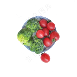 西蓝花和圣女果