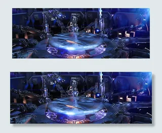 c4d 数码科技展台