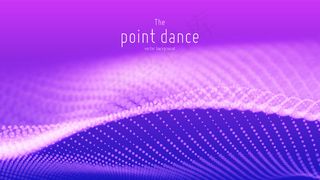 技术数字飞溅或爆炸的数据点背景。点舞波形。网络用户界面，hud元素。