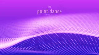 技术数字飞溅或爆炸的数据点背景。点舞波形。网络用户界面，hud元素。