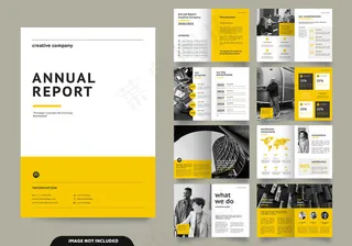 公司简介和宣传册封面的模板布局设计