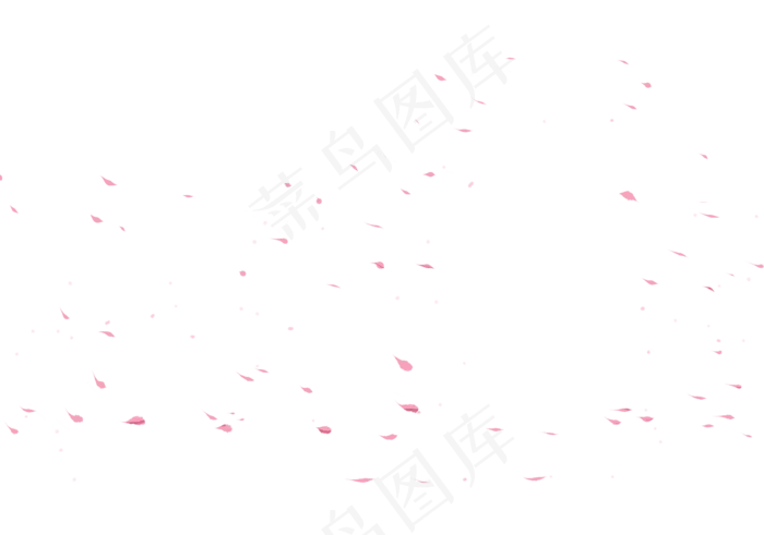 粉色的花瓣雨(2000X1402(DPI:300))psd模版下载