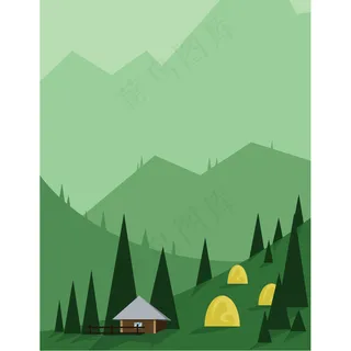 自然景观背景设计