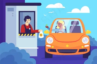 免下车窗口图示